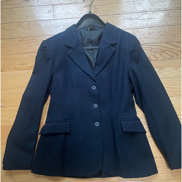 devon-aire | Jackets & Coats | Devonaire Navy Girls Wool Riding Jacket ...